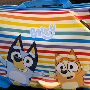 Bluey Striped Kids Suitcase